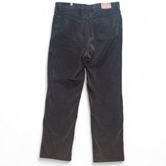 Hiltl Men’s Charcoal Corduroy Trousers Size 36x34 German Engineered Luxury Pants - Picture 3 of 9